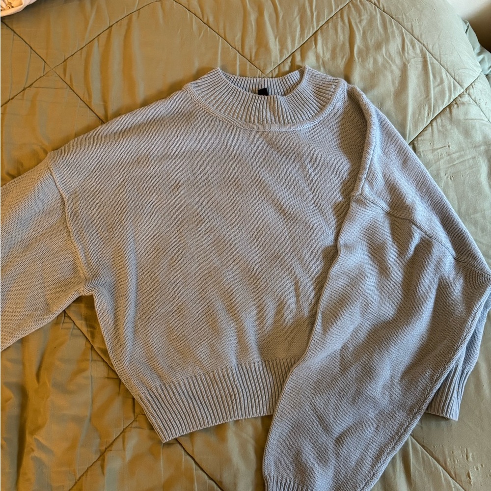 H&M Light Blue Crew Neck Sweater